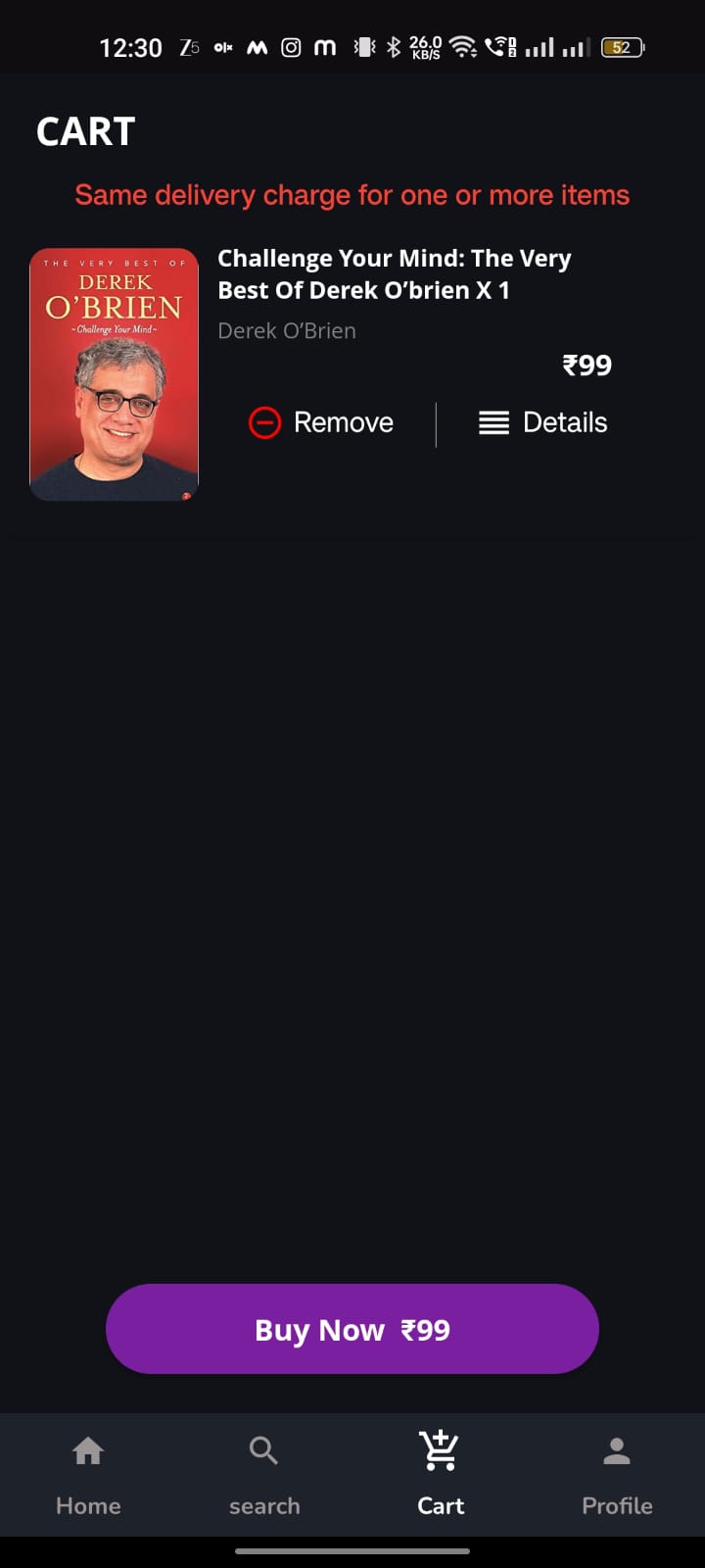 PurpleBooks App Home Screen 3